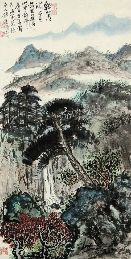 钱镜塘·山水轴