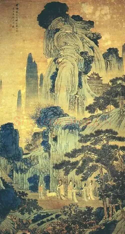 沈周·落花诗意图