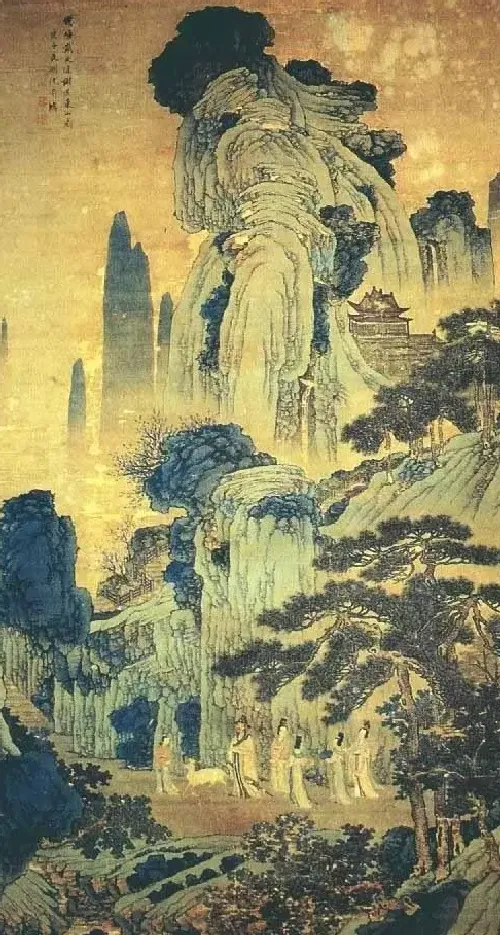 沈周·落花诗意图