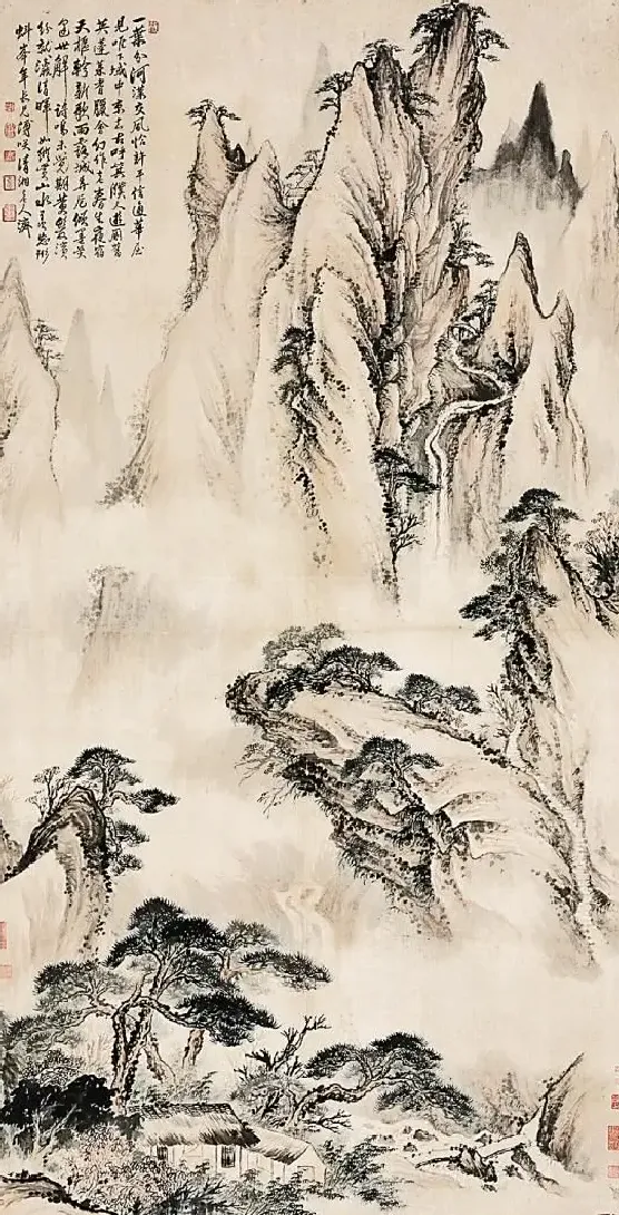 石涛·云山秋晓图