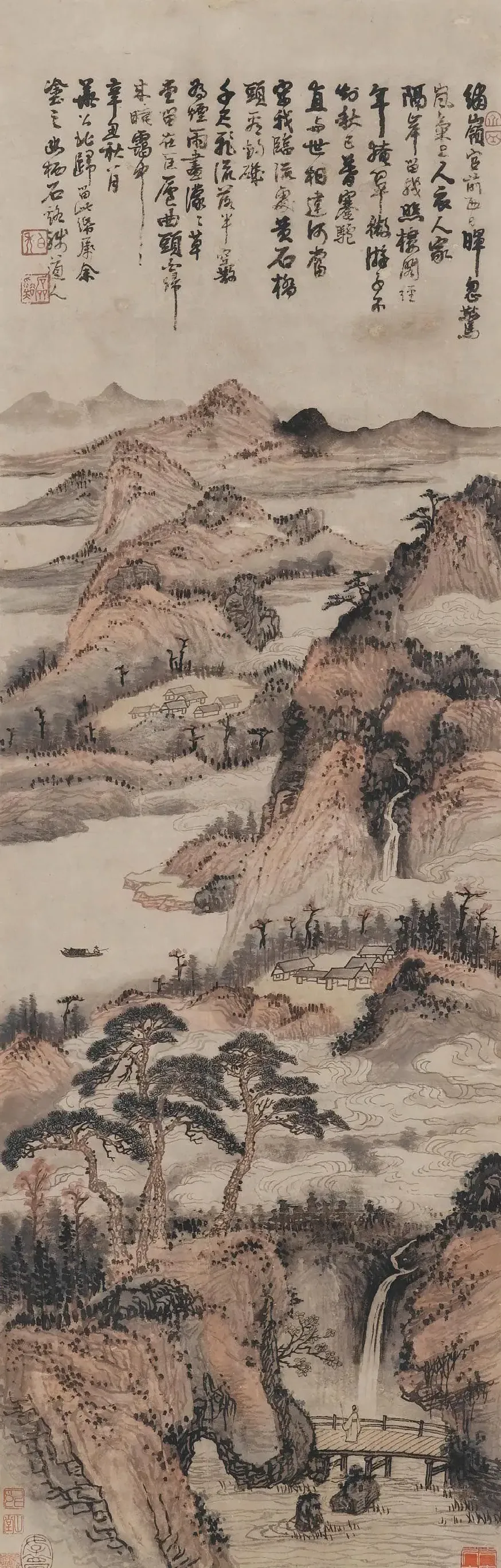 髡残·秋晖蒙钓矶