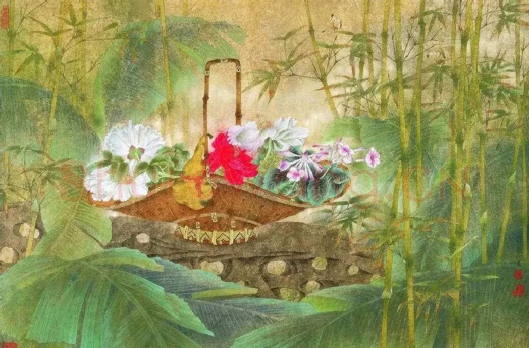 张铨·工笔花鸟