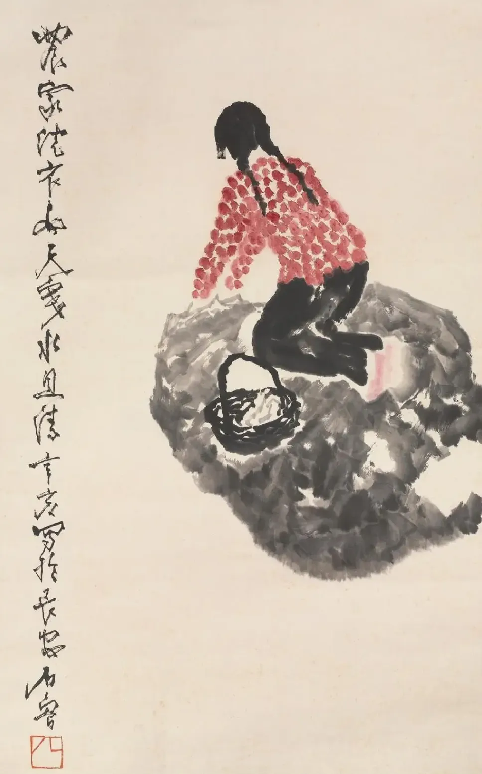 石鲁·农家女