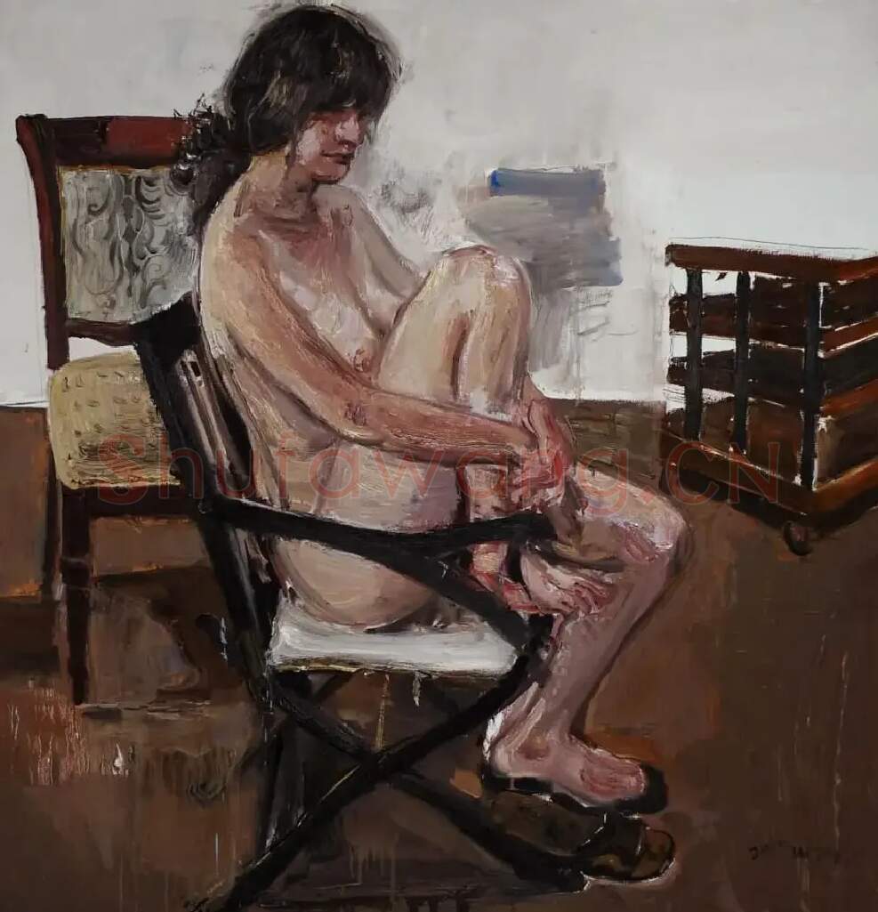 王建国·画室裸妇(2)