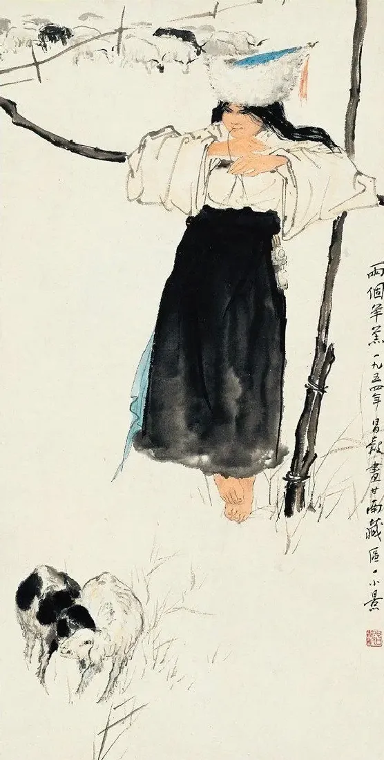 周昌谷·两个羊羔