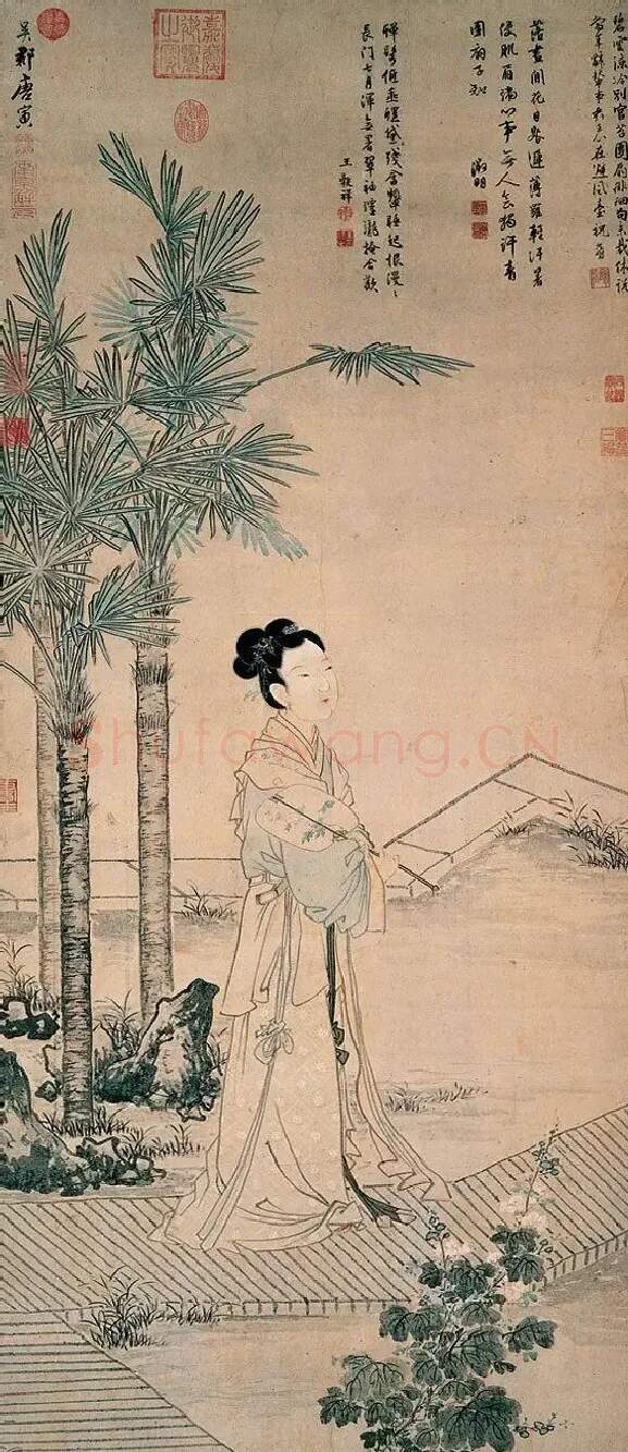 唐寅·画班姬团扇