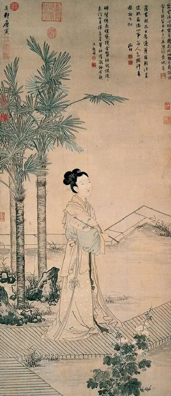唐寅·画班姬团扇