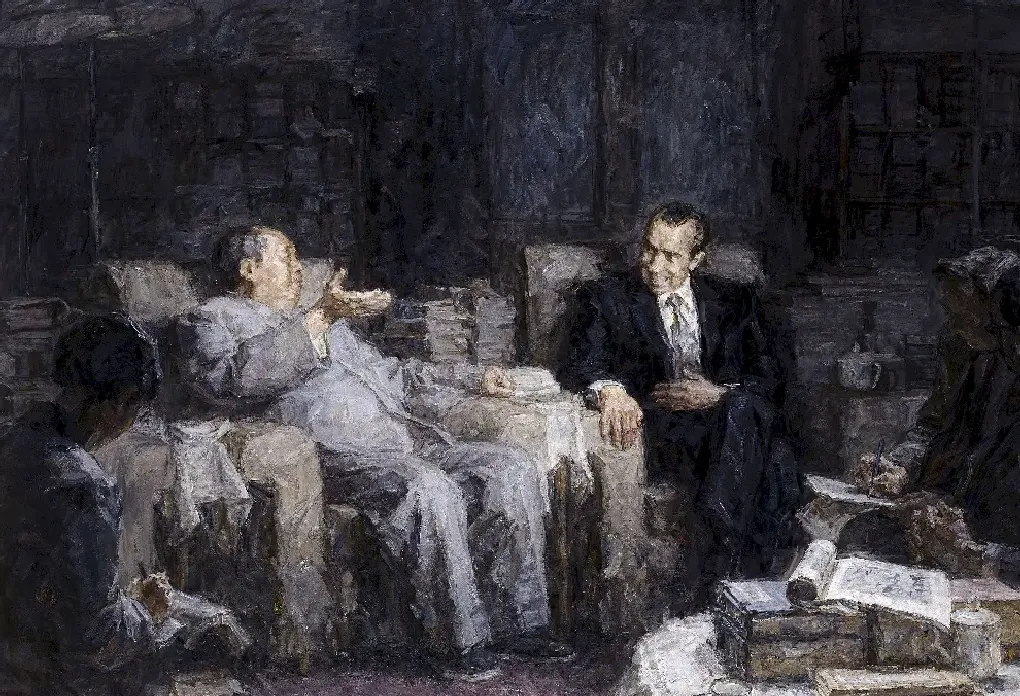 马刚·毛泽东会见尼克松