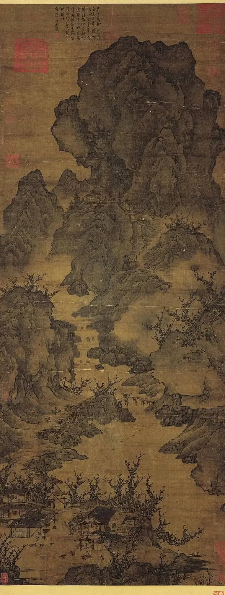 关仝·关山行旅图