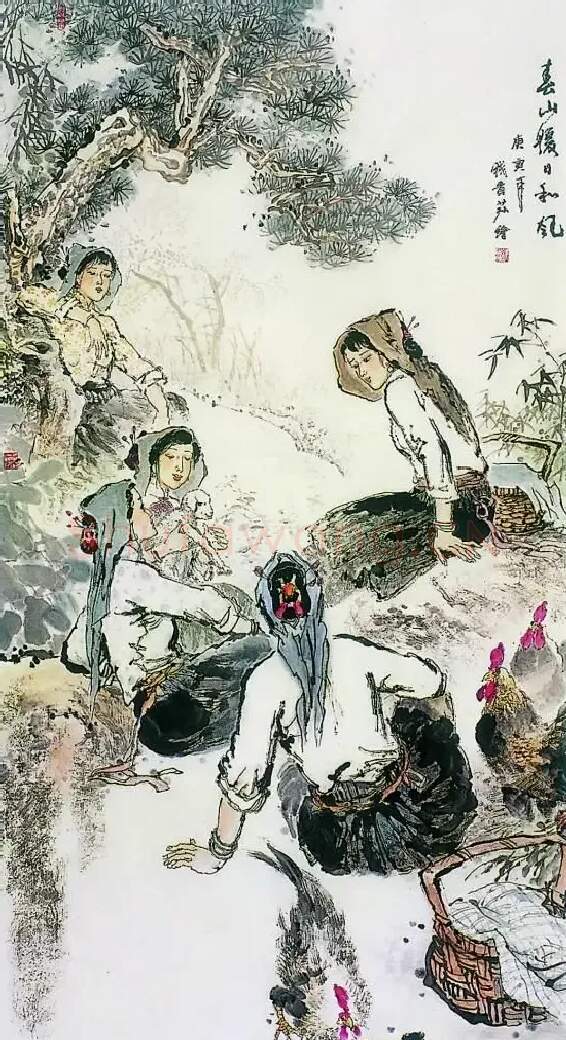 钱贵荪·春山暖日和风