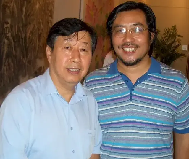 罗云·和美协主席刘大为合影