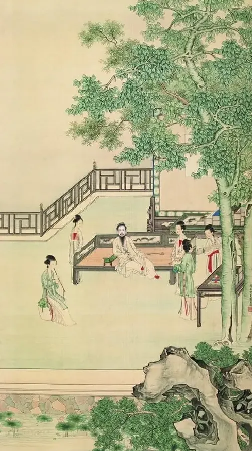 刘凌沧·高士纳凉图