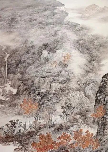 吴广·山水《招荒为新》