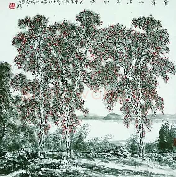 江枫· 富春江乌桕树