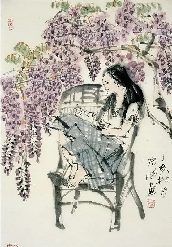 徐君陶·紫藤架下