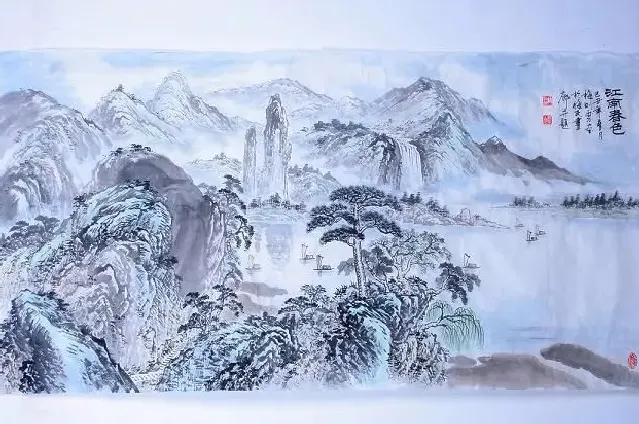 梅则勇·梅则勇的山水画