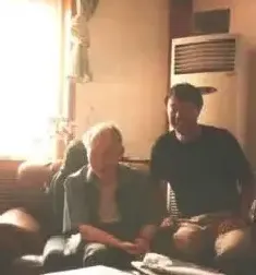 王开选·与恩师汤文选先生合影