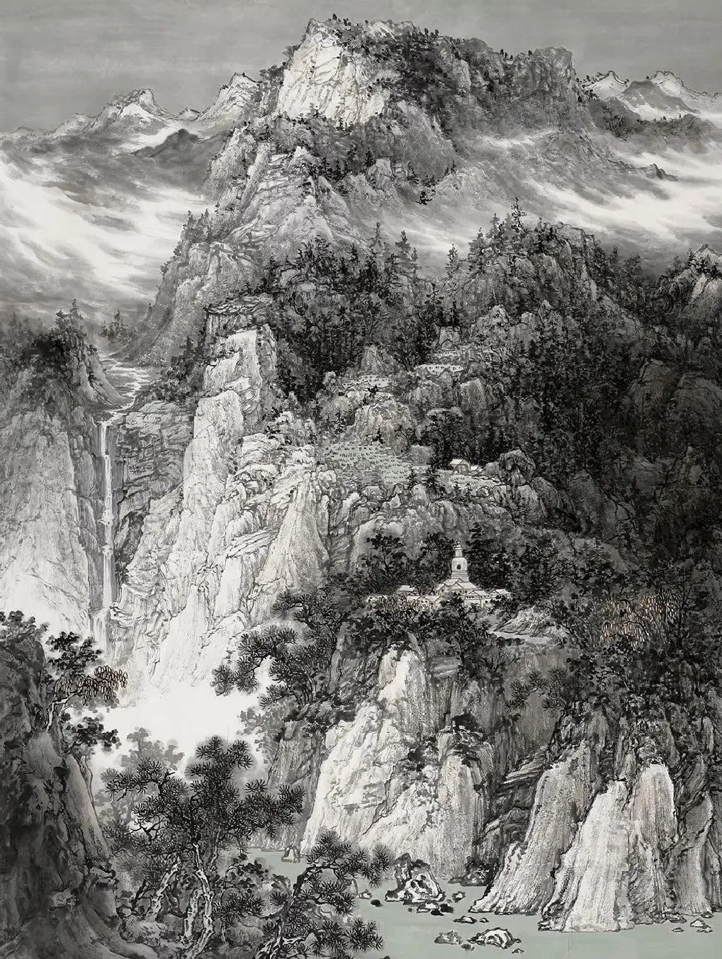马连德·家山一夜雨 隔雾闻鸣泉