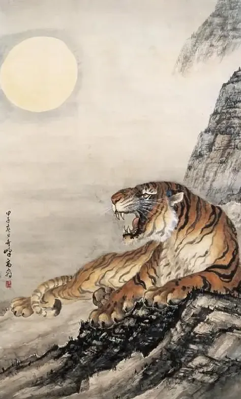 高奇峰·虎啸图