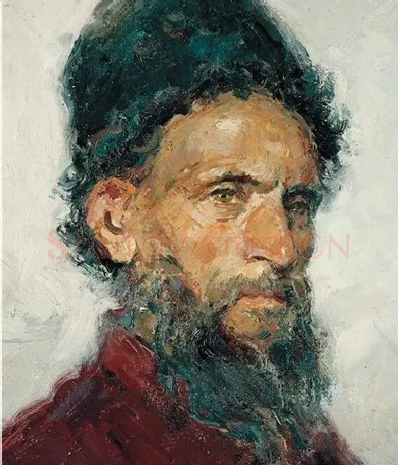 全山石·老艺人(局部)