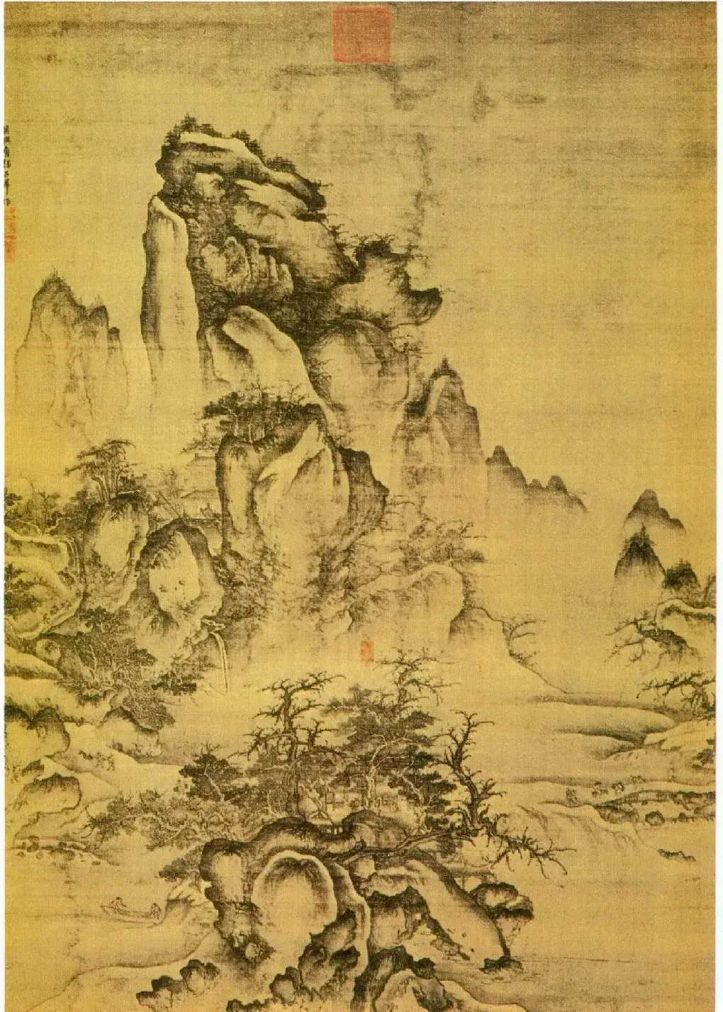 唐棣·仿郭熙秋山行旅图