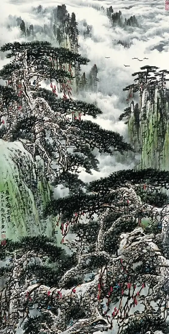 刘有成·长木居高崖