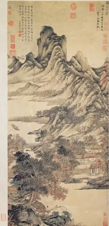 王蒙·秋山草堂图