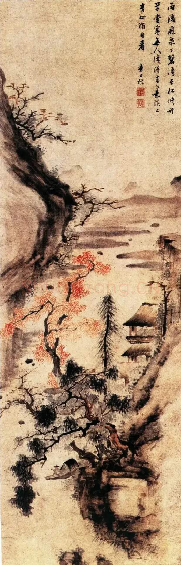 查士标·秋景山水图