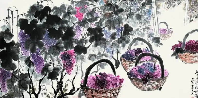 娄师白·《葡萄》