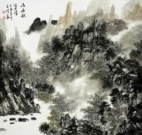 盛洪义·山水秋气清
