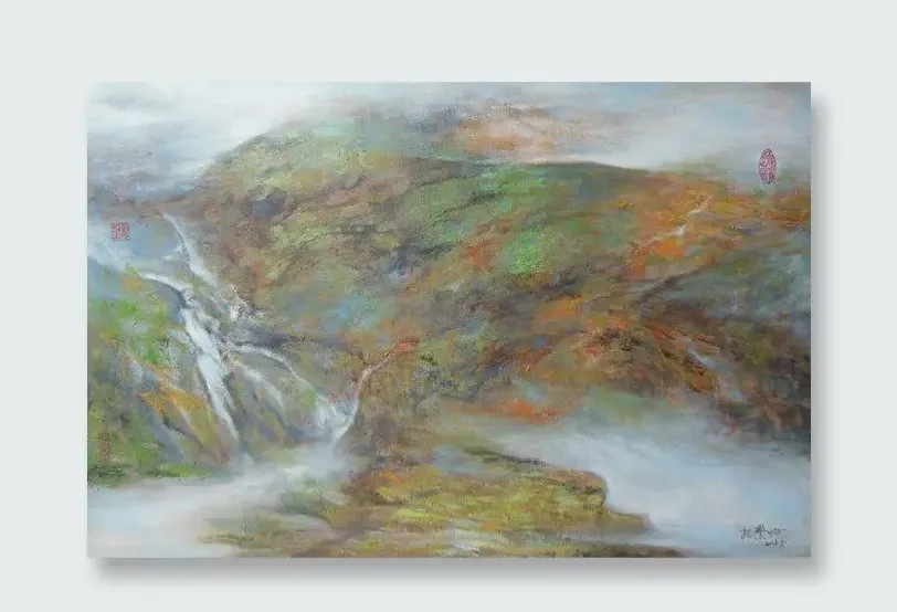 孔繁明·古韵流转系列之龙脉（60x90厘米 布面油画 2013.5）