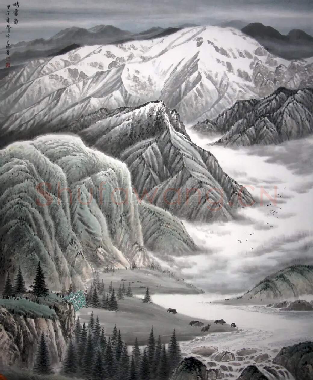 张建青·晴雪图