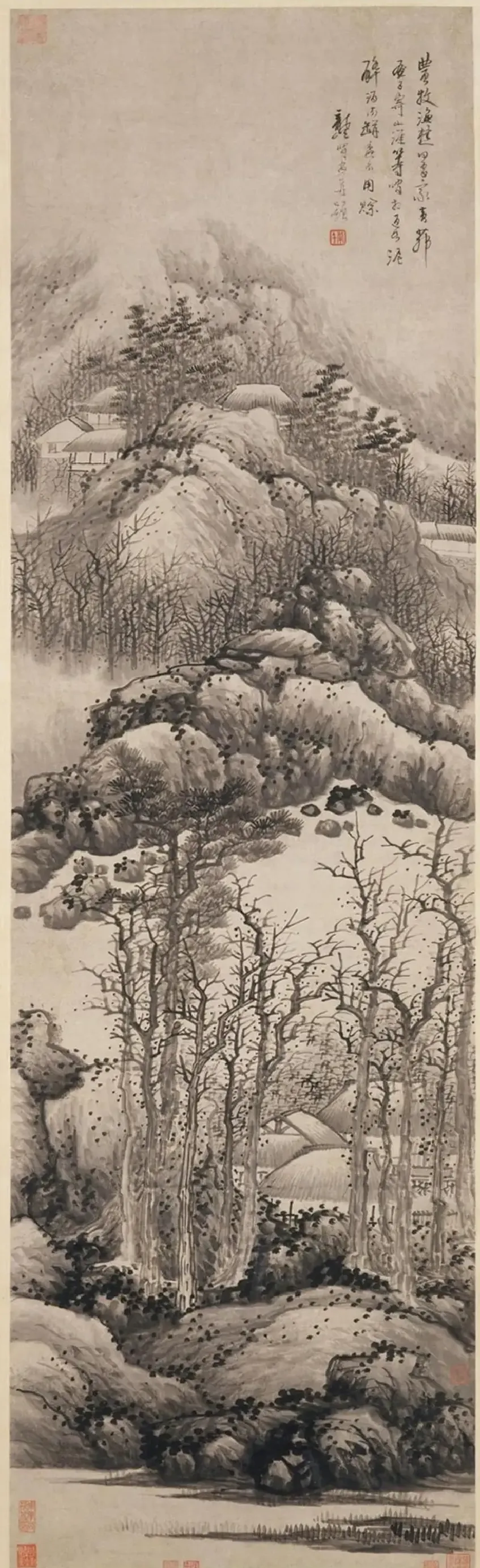 龚贤·冬山图