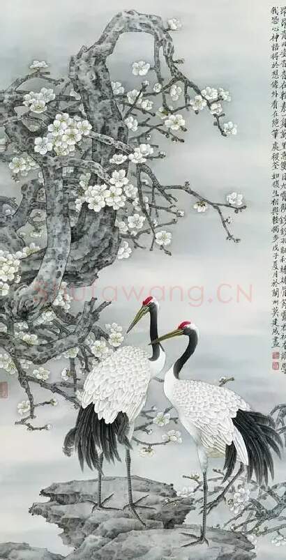 莫建成·《梅鹤图》