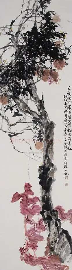 郑启雄·只惟榴火雁来红