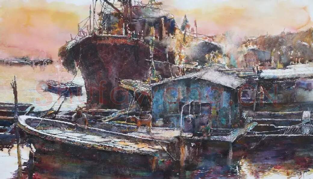 黄亚虹·渔港之暮