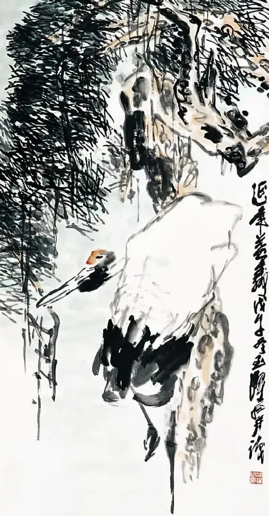 沈耀初·松鹤