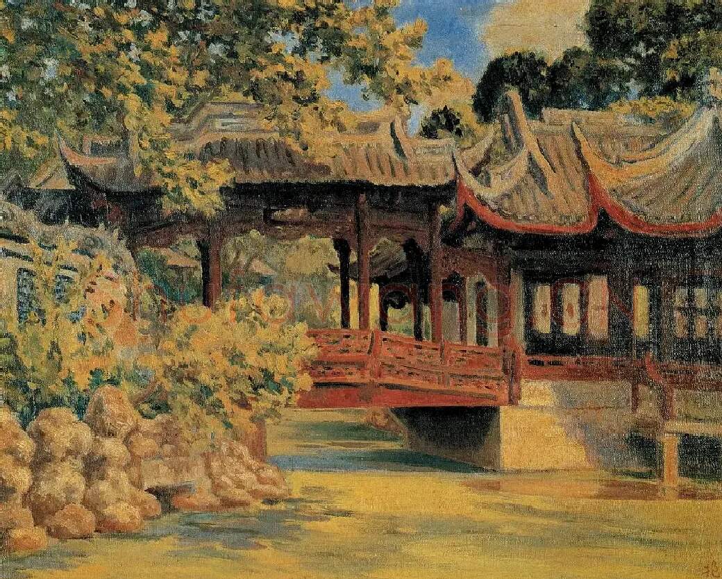 陈抱一·西湖艺专一角