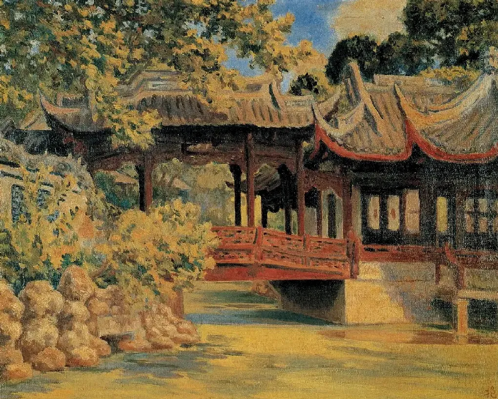 陈抱一·西湖艺专一角
