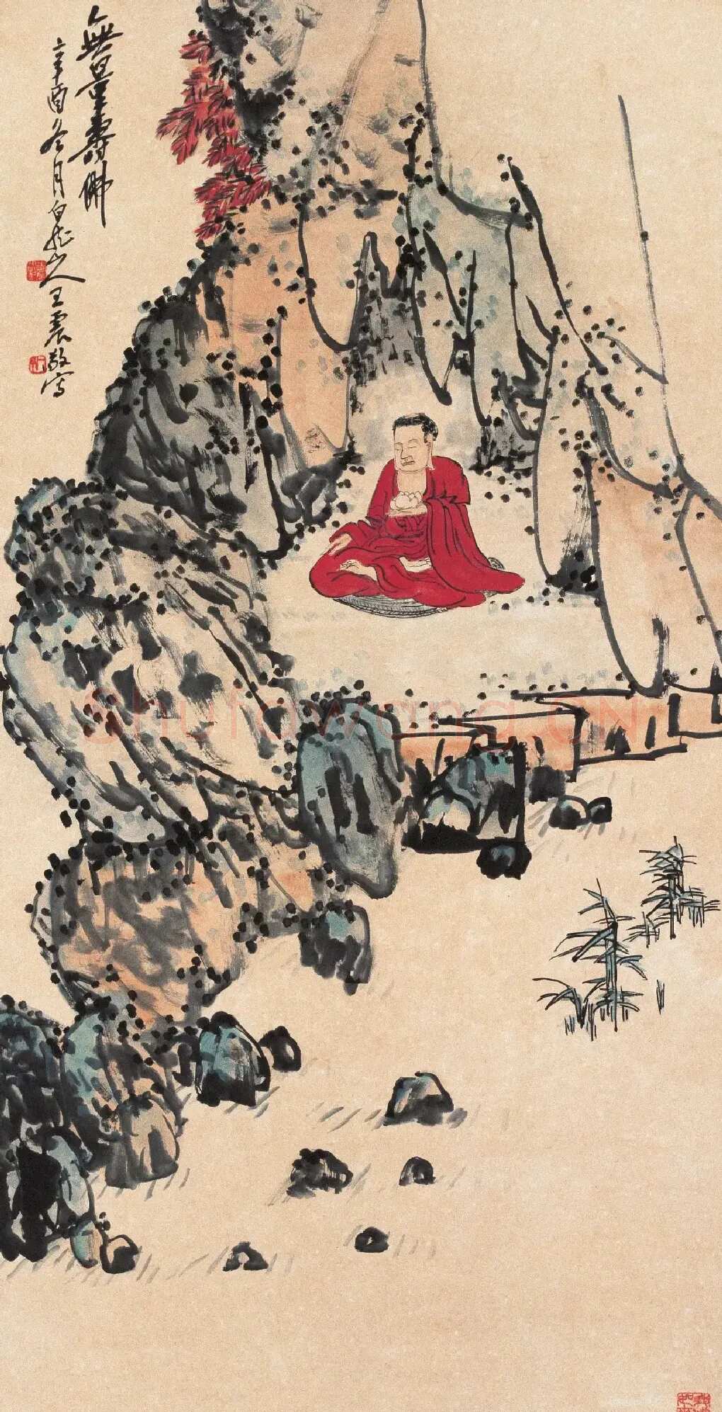 王一亭·无量寿佛图