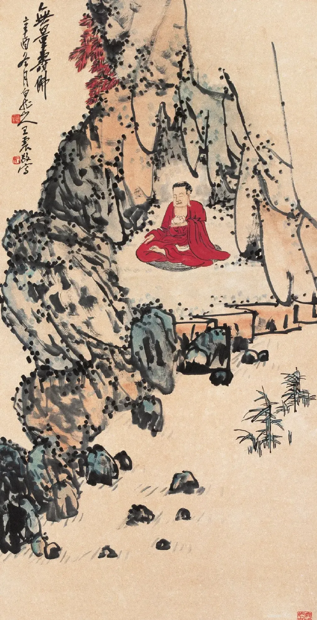 王一亭·无量寿佛图