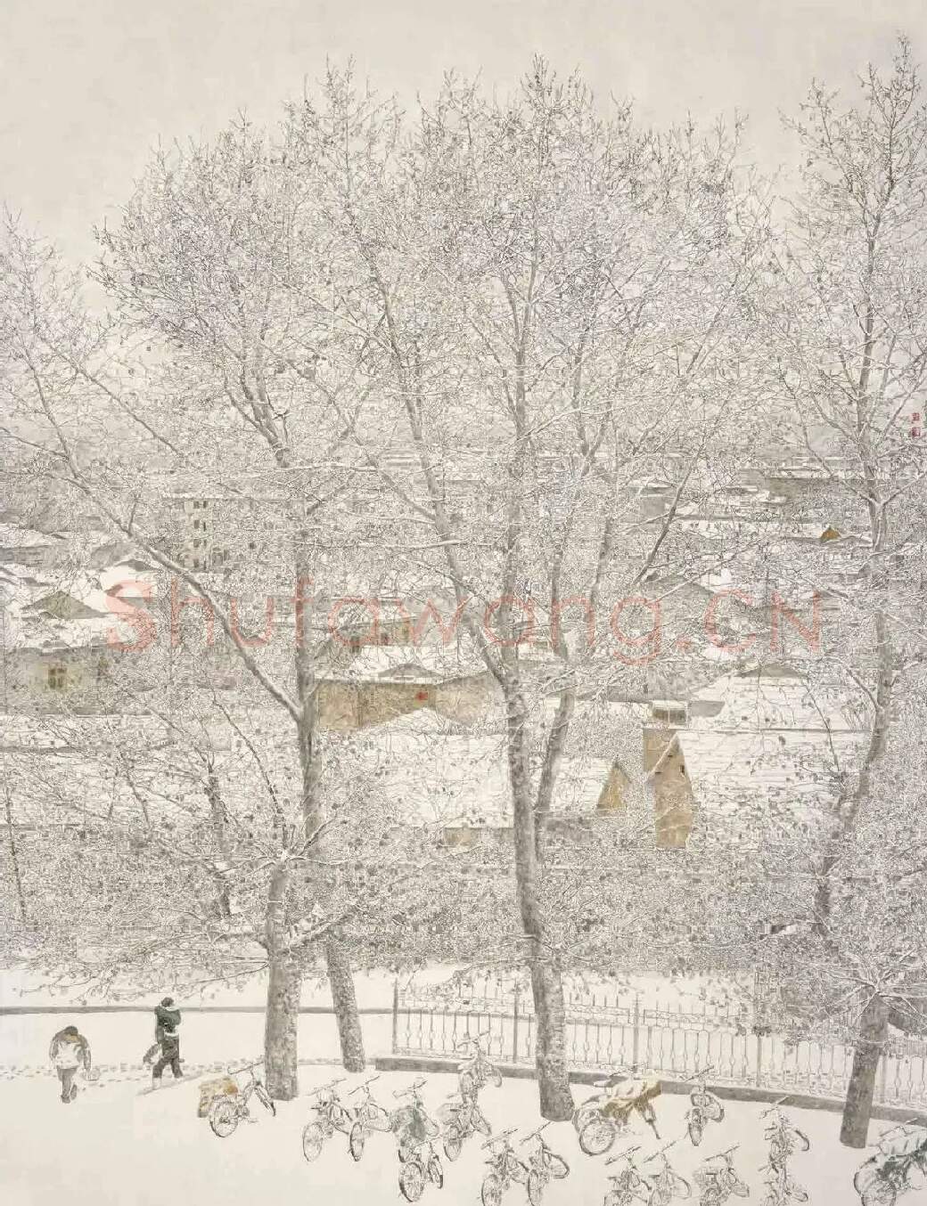 杨大兵·小镇初雪