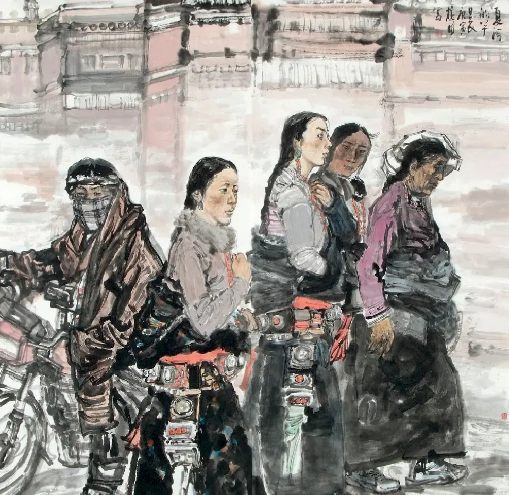 杨鹏·夏河的早晨