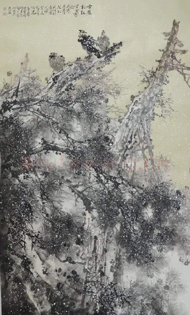 刘延杰·雪落松林空谷寒