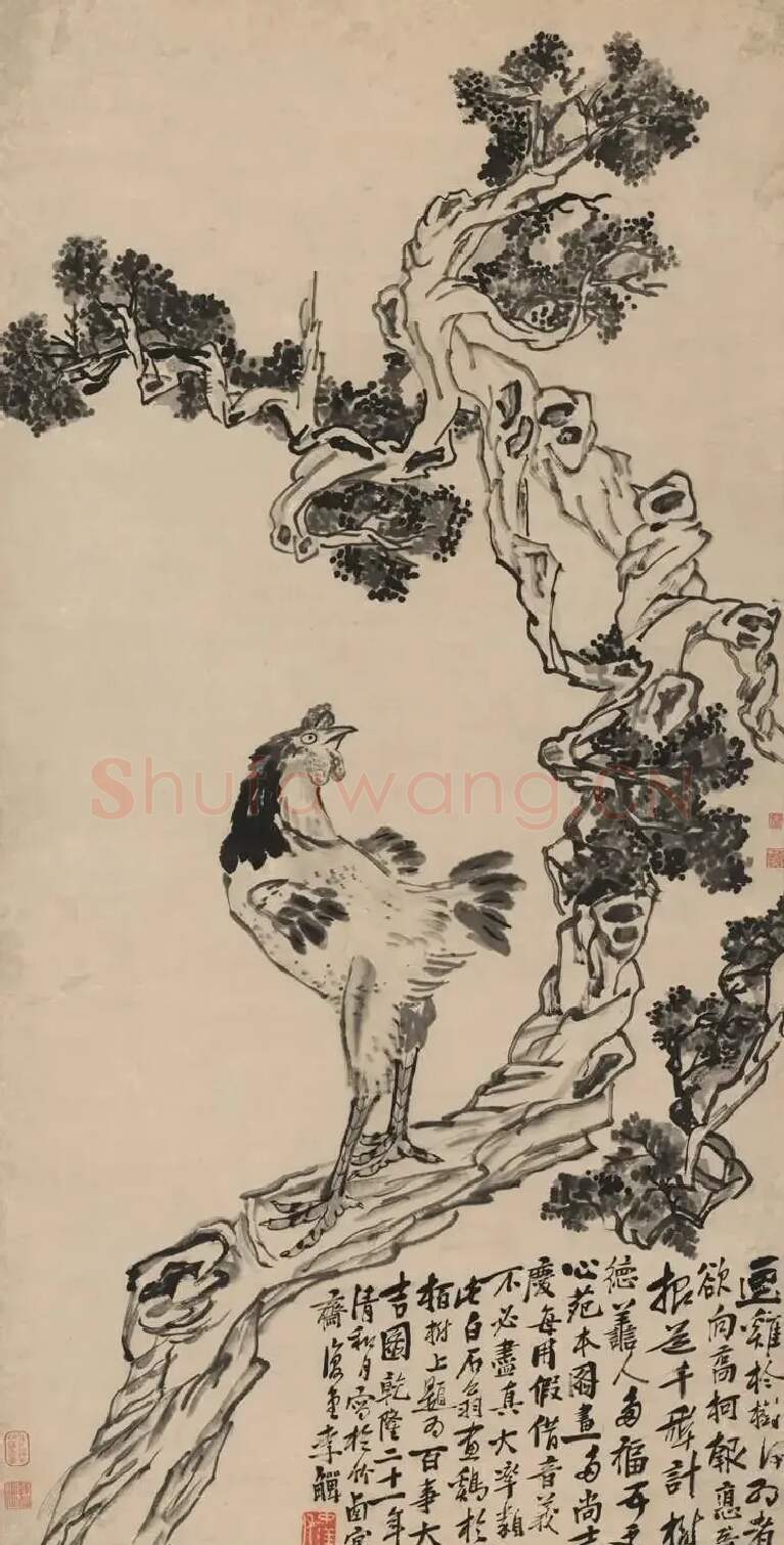 李鱓·万事大吉图