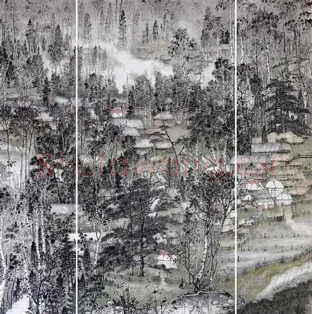 张英·春满溪山