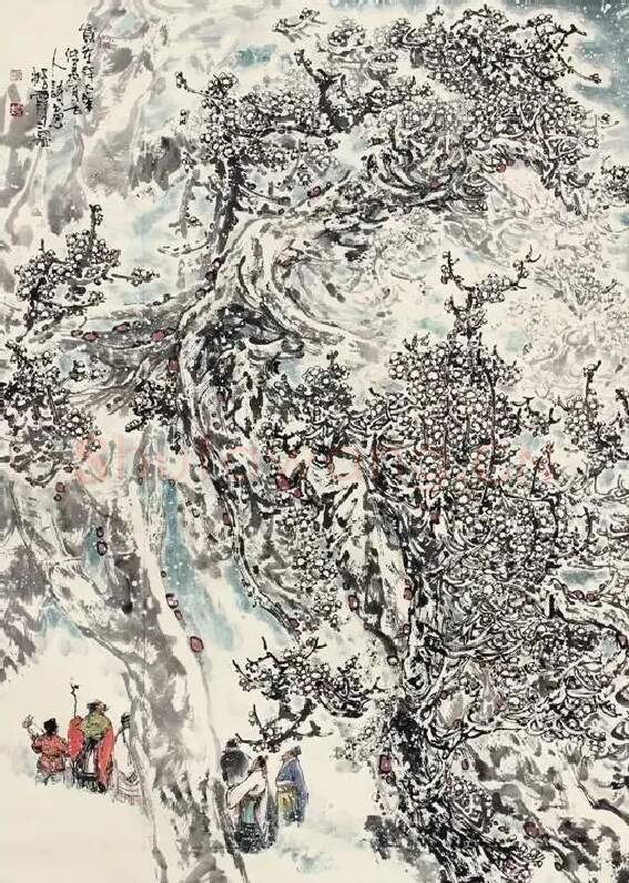 姚占元·悟雪图
