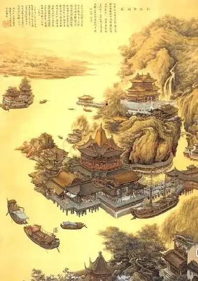张孝友·秦淮歌船图
