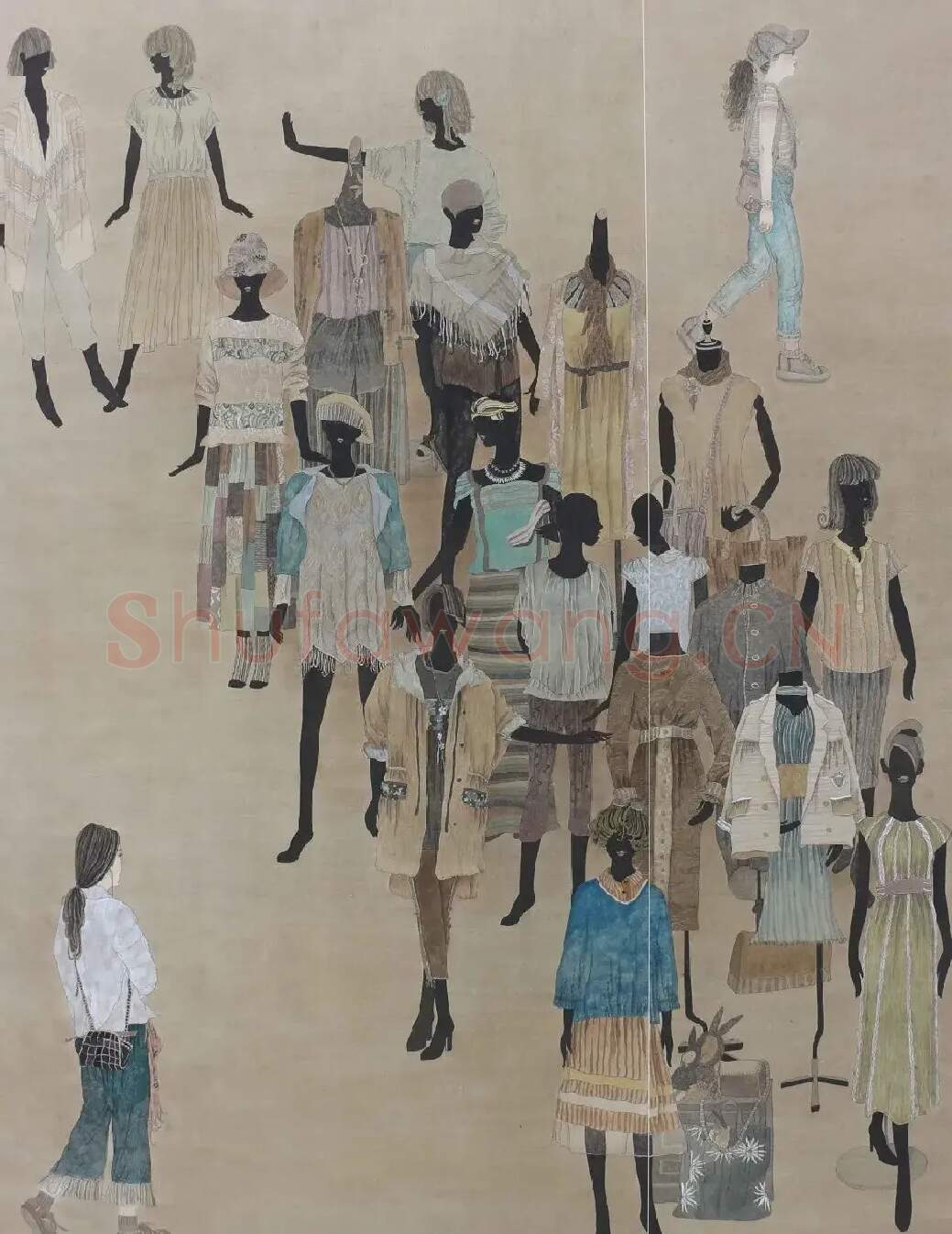 刘锐·模特·浦江街市