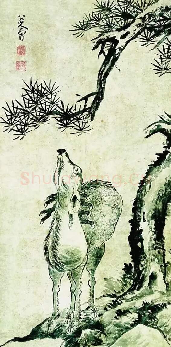 八大山人·松鹿图